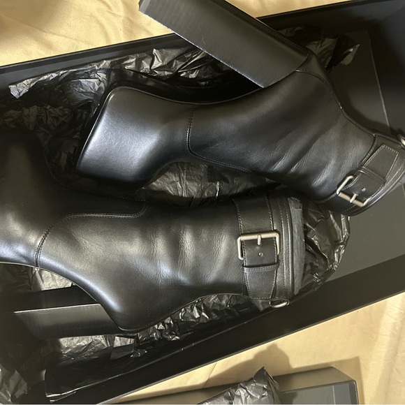 YSL Women's Cherry Platform High Heel Mid Calf Boots - Picture 6 of 10